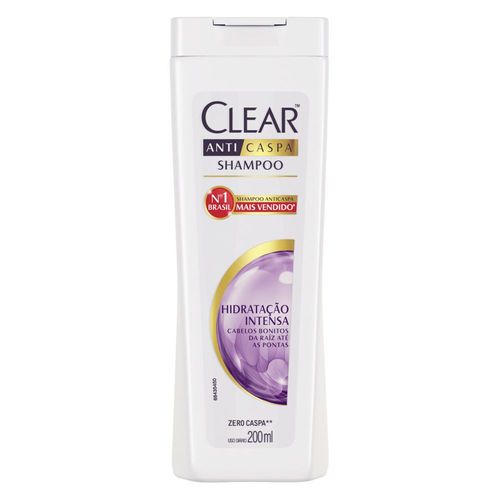 Shampoo Anticaspa Clear Women Hidratação Intensa 200 Ml