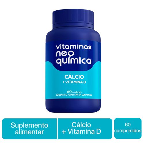 Vitamina Neo Quimica Centrotabs Cálcio Zero Calorias Com 60 Comprimidos