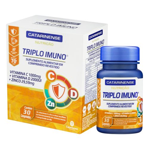 Triplo Imuno Com 30 Comprimidos Catarinense