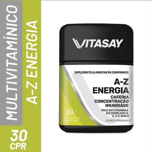 Multivitaminico Vitasay A-Z Energia com 30 comprimidos