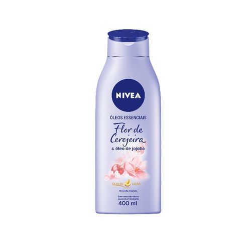 NIVEA Loção Hidratante Óleos Essenciais Flor de Cerejeira & Óleo de Jojoba 400ml