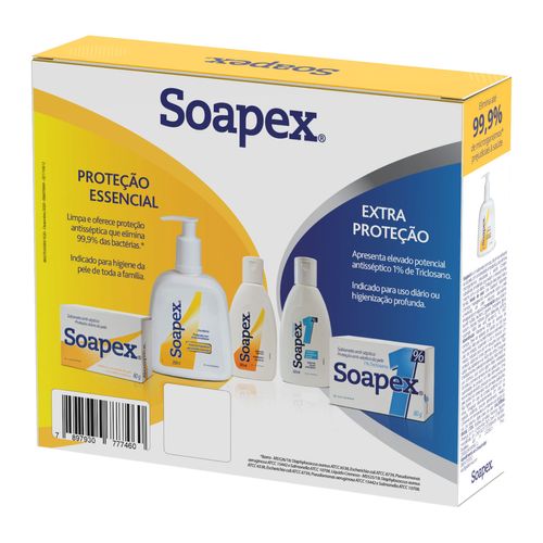 Soapex Sabonete Líquido 250ml Grátis Soapex Sabonete Barra 80g