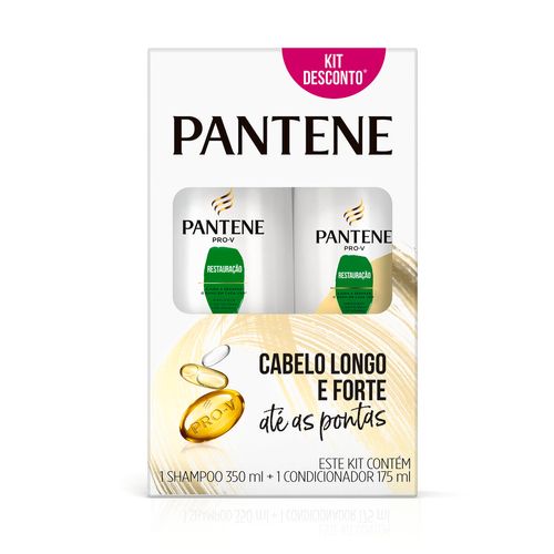 Kit Pantene Restauração Shampoo Com 350ml + Condicionador Com 175ml