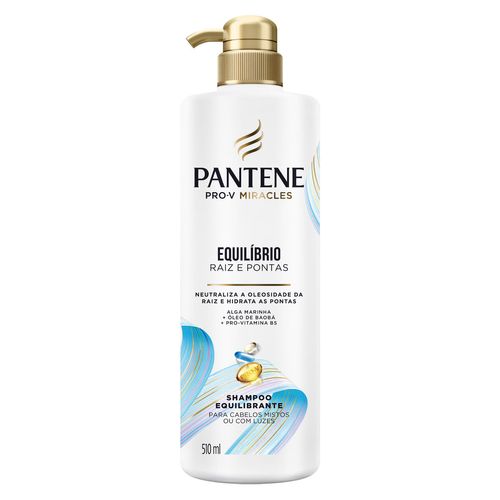 Shampoo Pantene Pro-V Miracles Equilíbrio Raiz E Pontas Com 510ml