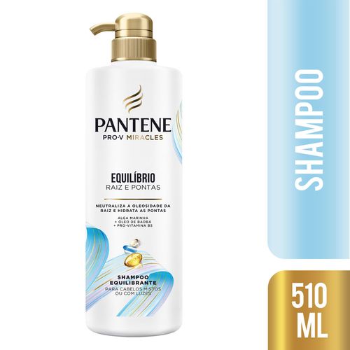 Shampoo Pantene Pro-V Miracles Equilíbrio Raiz E Pontas Com 510ml