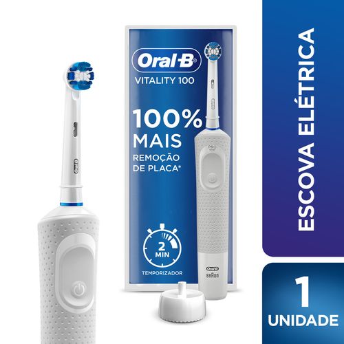 Escova Dental Elétrica Oral-b Vitality Precision Clean 110v Com 1 Unidade