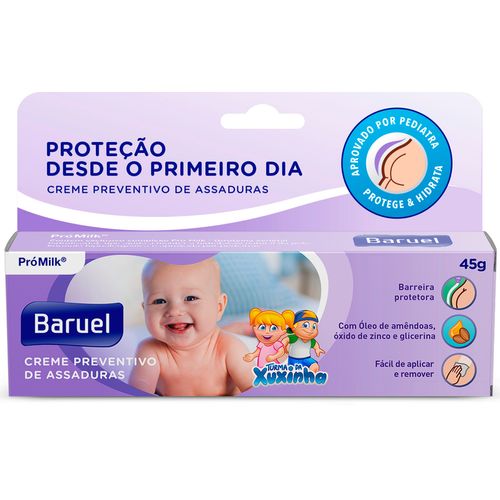 Creme Para Assaduras Turma Da Xuxinha Infantil 45g