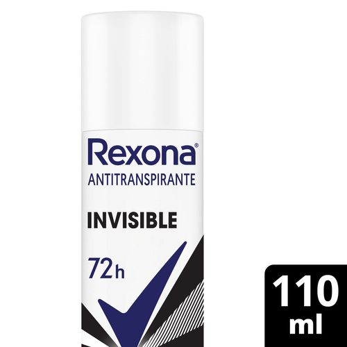Desodorante Rexona Invisible 72h Aerosol 110ml