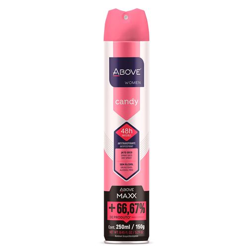 Desodorante Above Women Candy 48h Aerosol 250ml