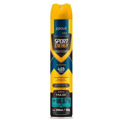 Desodorante Above Men Sport Energy 48h Aerosol 250ml