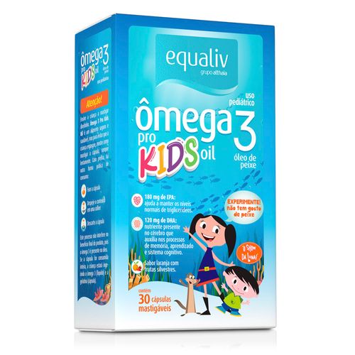Equaliv Ômega 3 Pro Kids Oil Com 30 Cápsulas