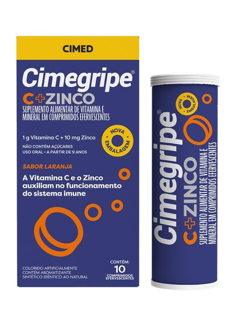 Cimegripe C+zinco Com 10 Comprimidos Efervescentes