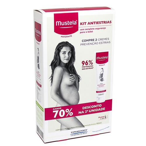Kit Mustela Prevenção De Estrias Maternité 250ml X 2 Unidades Com 70% De Desconto Na 2° Unidade