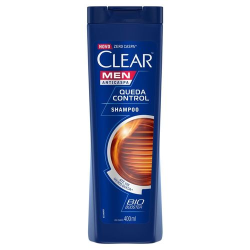 Shampoo Anticaspa Clear Men Queda Control 400 Ml