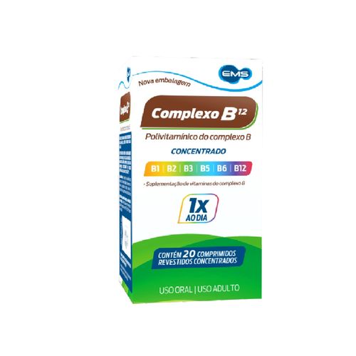 Complexo B12 Com 20 Comprimidos Ems