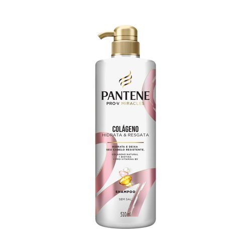 Shampoo Sem Sal' Pantene Pro-V Miracles Colágeno Hidrata & Resgata 510ml