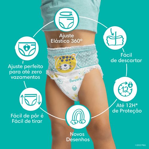 Fralda Pampers Pants Ajuste Total XG 86 Unidades