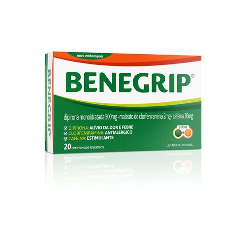 Benegrip Antigripal 20 Comprimidos