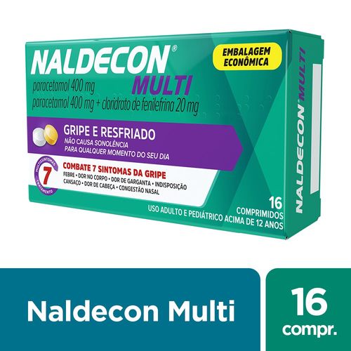 Naldecon Multi – Caixa 16 Comprimidos