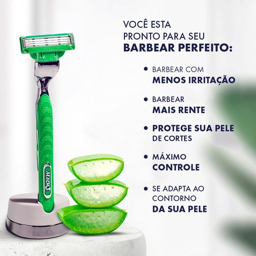 Aparelho De Barbear Gillette Mach3 Sensitive