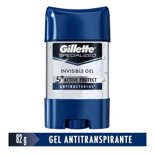 Gel Antitranspirante Gillette Antibacterial 82g