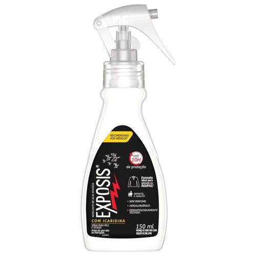 Repelente Exposis Spray Sem Perfume Com Icaridina Frasco 150ml