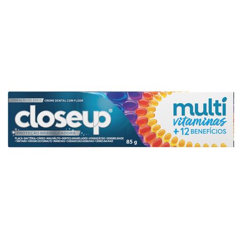 Creme Dental Closeup Multivitaminas + 12 Benefícios 85g