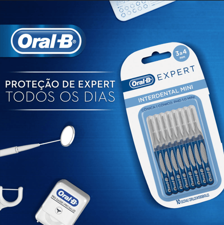Escova Dental Oral B Expert Interdental Mini Com 10 Unidades