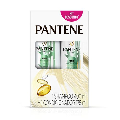 Kit Shampoo Pantene Bambu 400ml + Condicionador Pantene Bambu 175ml Preço Especial