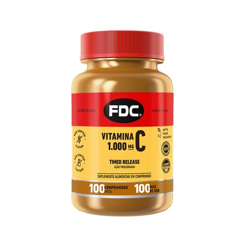 Vitamina C 1000mg Timed Release Com 100 Comprimidos Fdc
