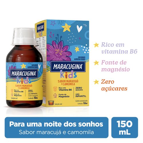 Maracugina Kids Sabor Maracujá E Camomila Solução Oral 150ml