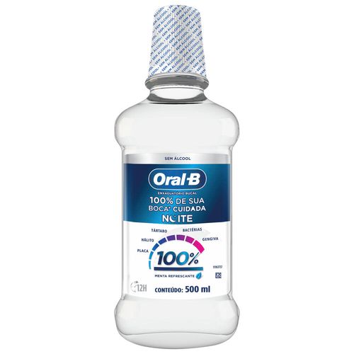 Enxaguatório Bucal Oral B 100% Noite 500ml