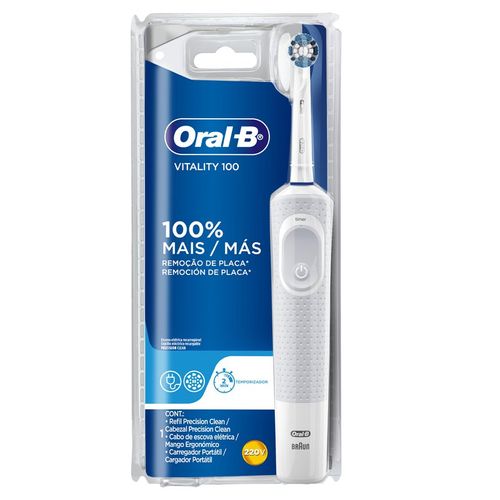 Escova Dental Elétrica Oral-B Vitality 100 Precision Clean 220v Com 1 Unidade