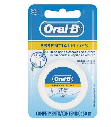 Fio Dental Oral B Essential Cera 50m