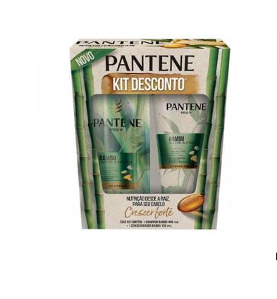 Kit Pantene Shampoo Bambu 400ml + Condicionador 150ml