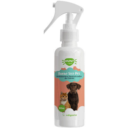 Banho Seco Hidratante e Neutralizador de Odores Pet 100ml