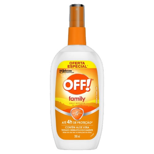 Repelente De Insetos Spray Off! Family Frasco 200ml Oferta Especial