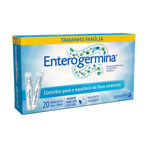 Probiótico Enterogermina 20 frascos de 5ml - Tamanho Família
