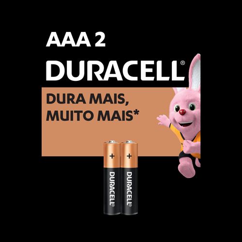 Pilha Duracell Palito Com 2 Unidades