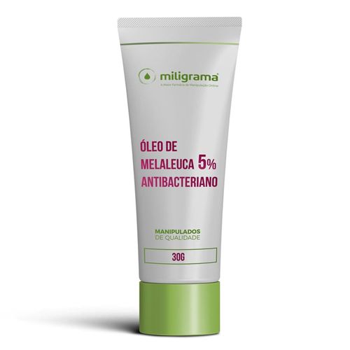 Óleo de Melaleuca 5% 30g Gel Antibacteriano para Pele com Acne