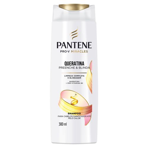 Shampoo Queratina E Pro-Vitamina B5 Pantene Pro-V Miracles Queratina  Blinda Frasco 300ml