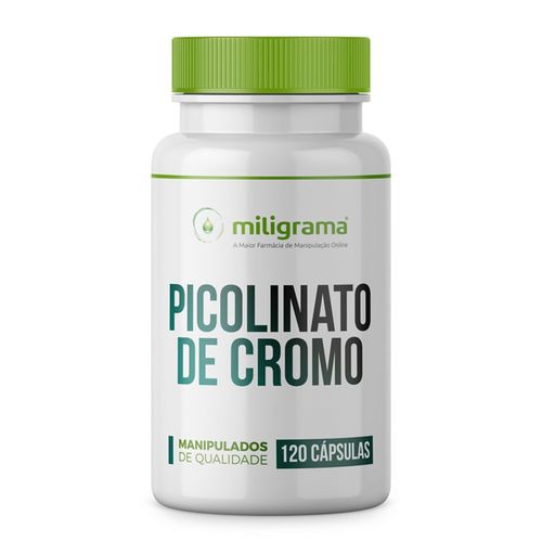 Picolinato de Cromo 200mcg 120 Cápsulas