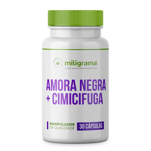 Amora Negra 500mg + Cimicifuga 80mg 30 Cápsulas