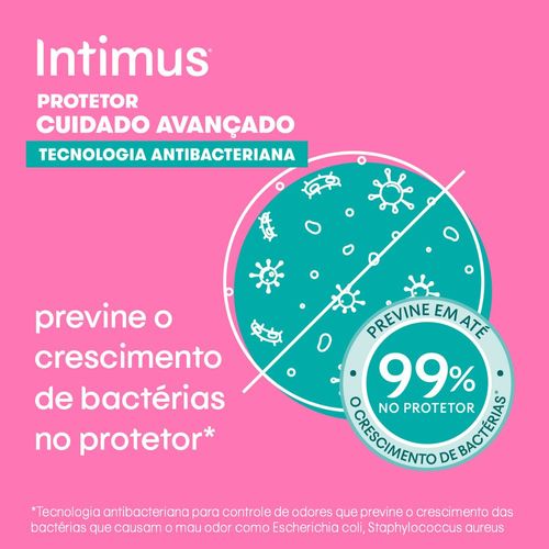 Protetor Díário Intimus® Tecnologia Antibacteriana - 40 un