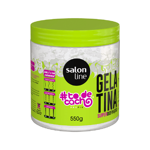 Gelatina Salon Line Tô De Cachos Super Definição 550g