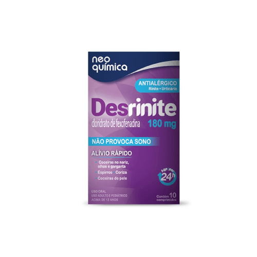 Desrinite 180mg Com 10 Comprimidos