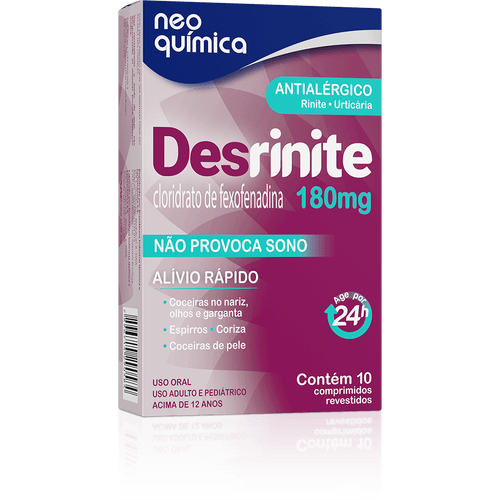 Desrinite 180mg Com 10 Comprimidos