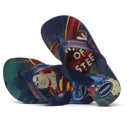 Sandálias Havaianas Max Herois Kids Cor Marinho Tamanho 25/26