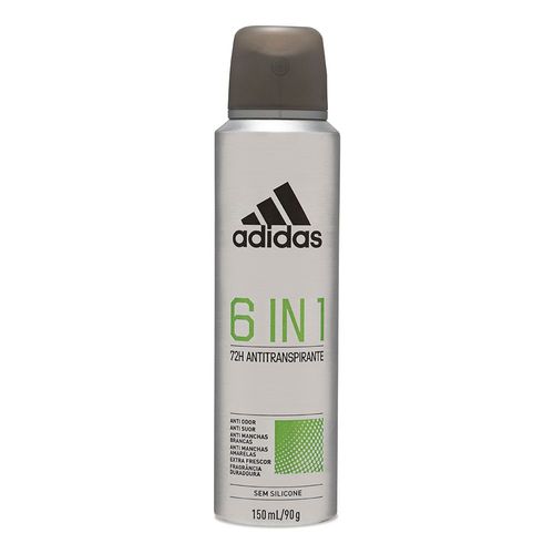 Desodorante Antitranspirante Adidas 6 In 1 Masculino Aerosol 150ml