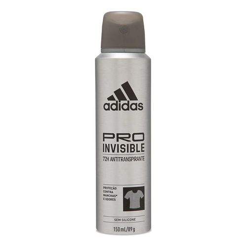 Desodorante Adidas Pro Invisible 48h Masculino Aerosol 150ml